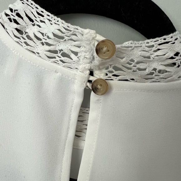 White Blouse with Cutout Detail by Wilfred - Picture 4 of 4